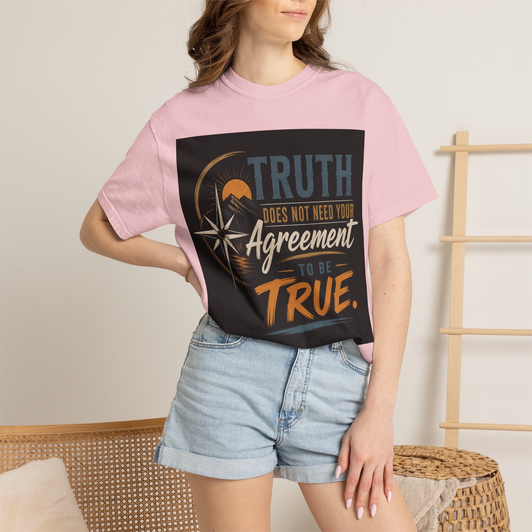 Truth Compass T-Shirt — “Truth Does Not Need Your Agreement to Be True” Graphic Tee
