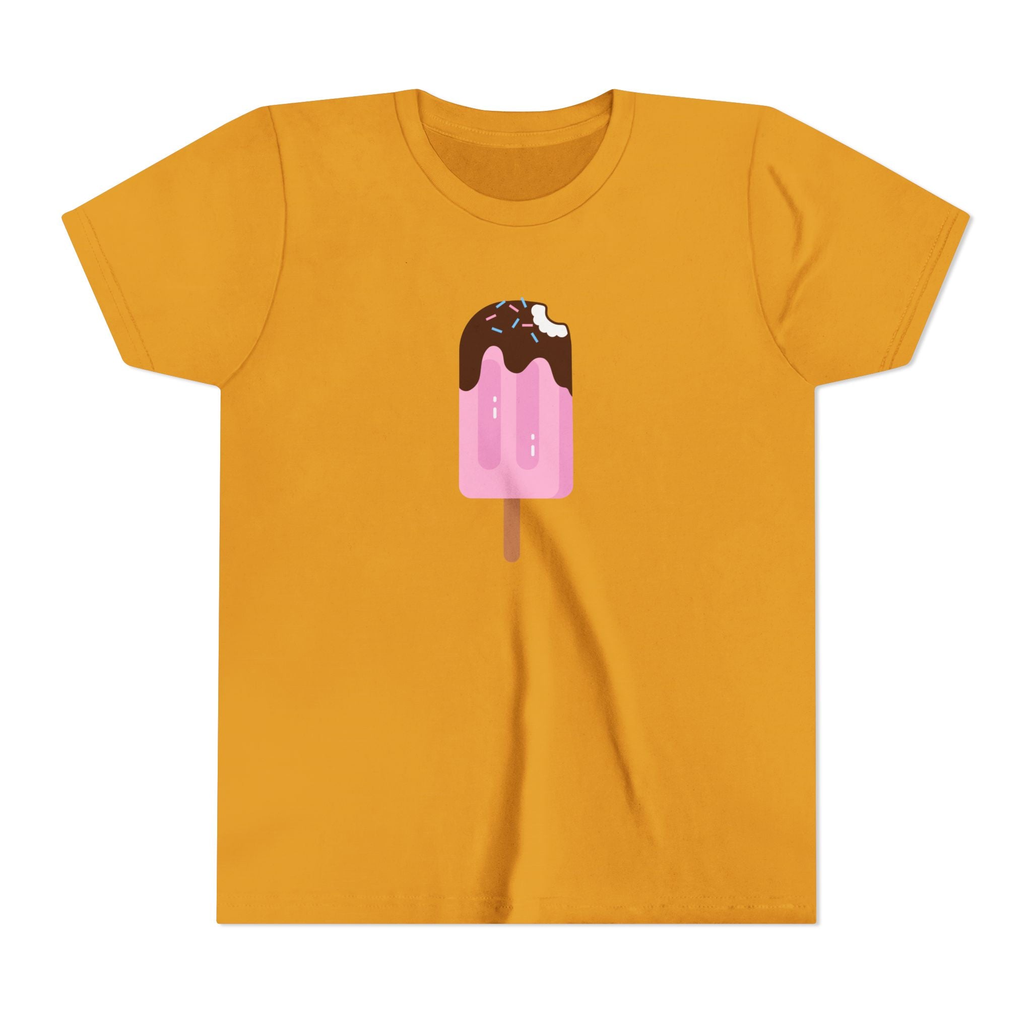 Kids Pink Popsicle Tee — Cute Ice Cream Graphic Youth T-Shirt
