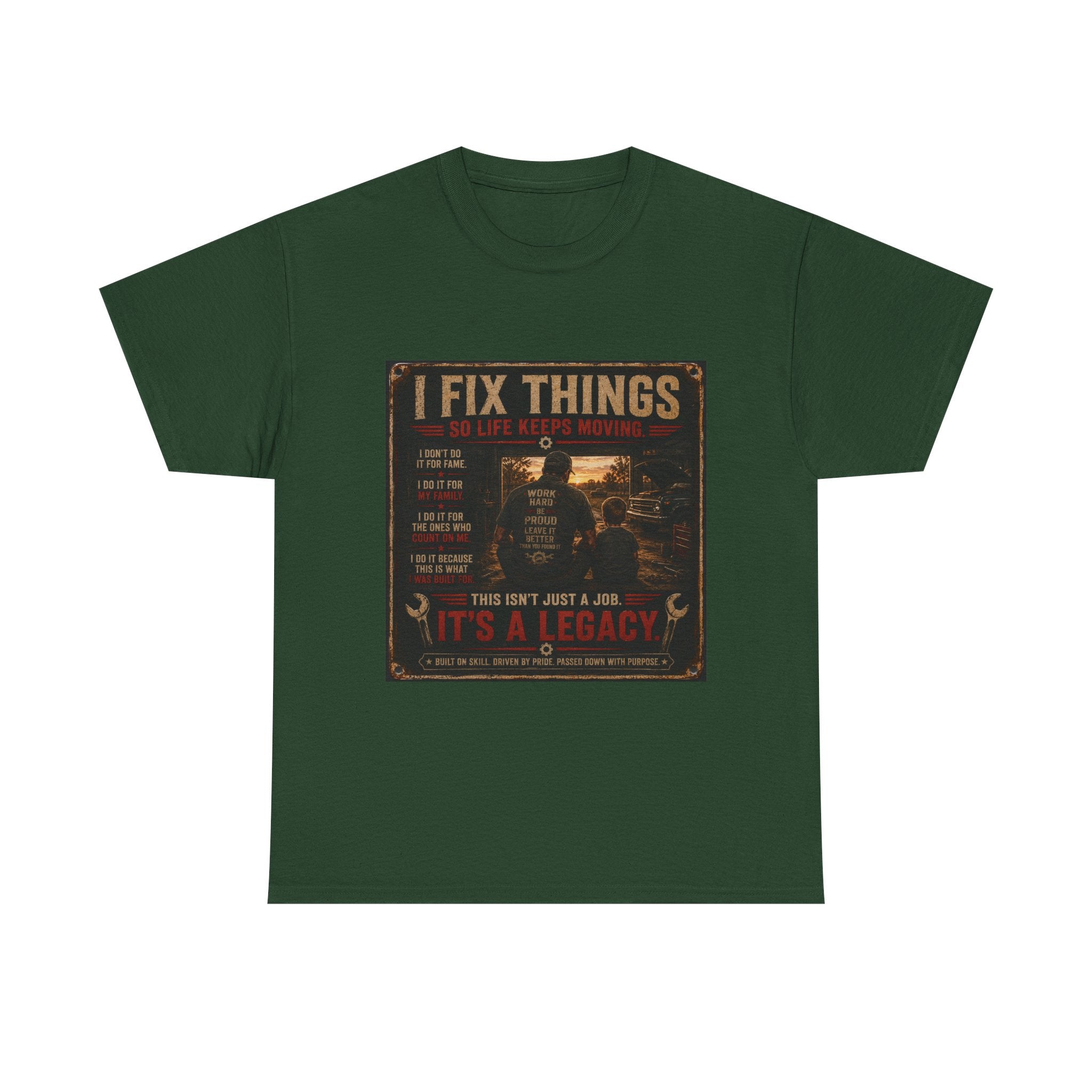 Mechanic 'I Fix Things' T‑Shirt — It's a Legacy Workwear Tee