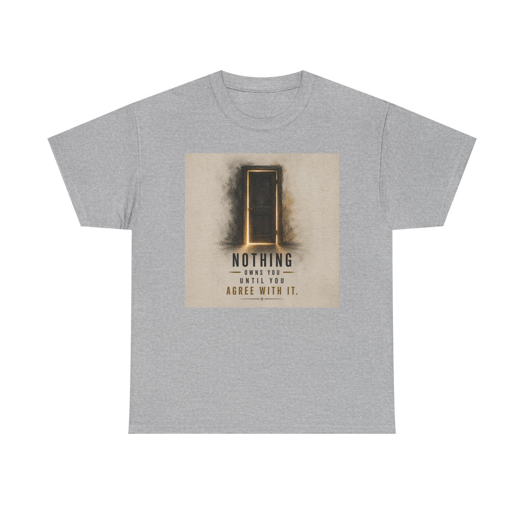 T-Shirt — 'Nothing' Inspirational Door Graphic Tee