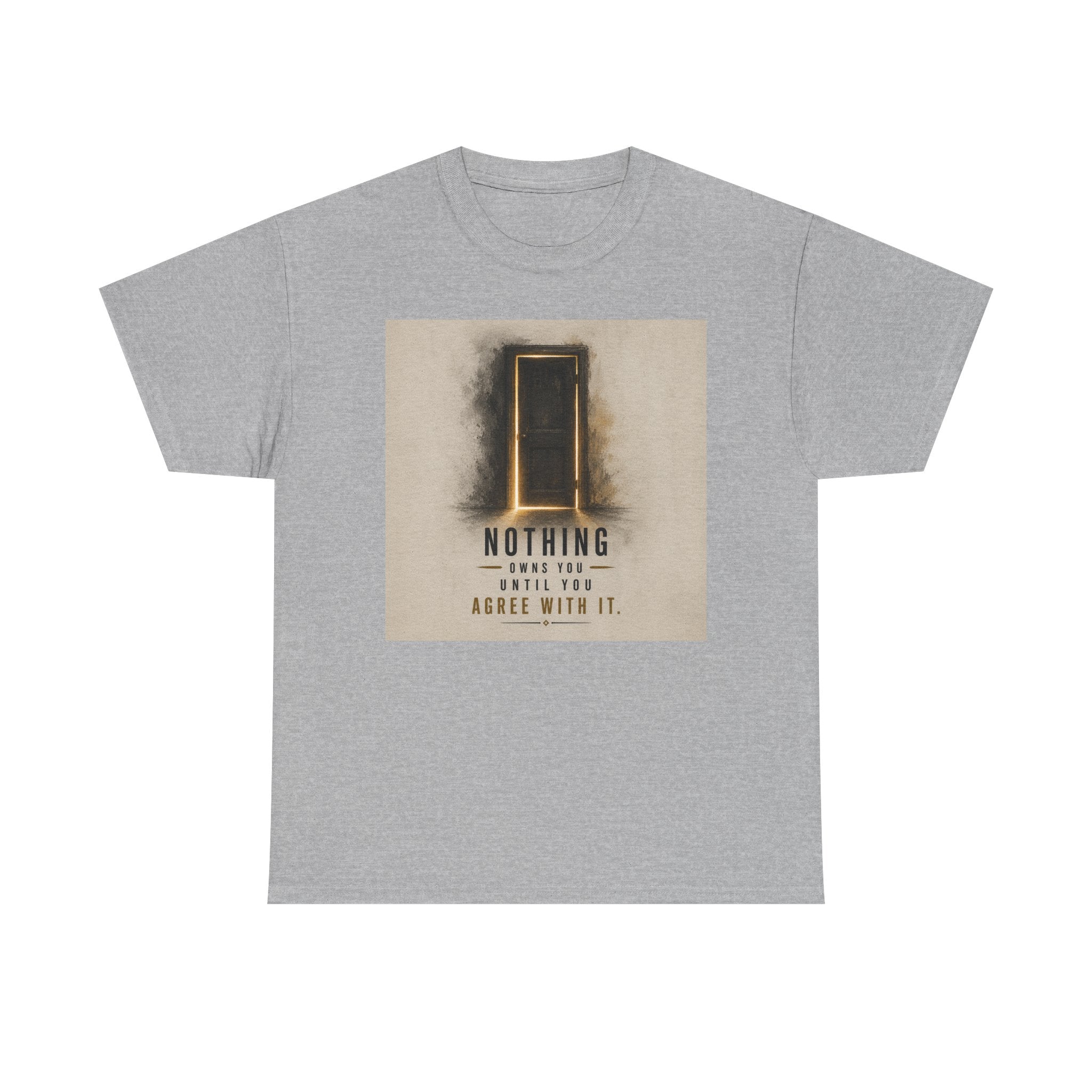 T-Shirt — 'Nothing' Inspirational Door Graphic Tee
