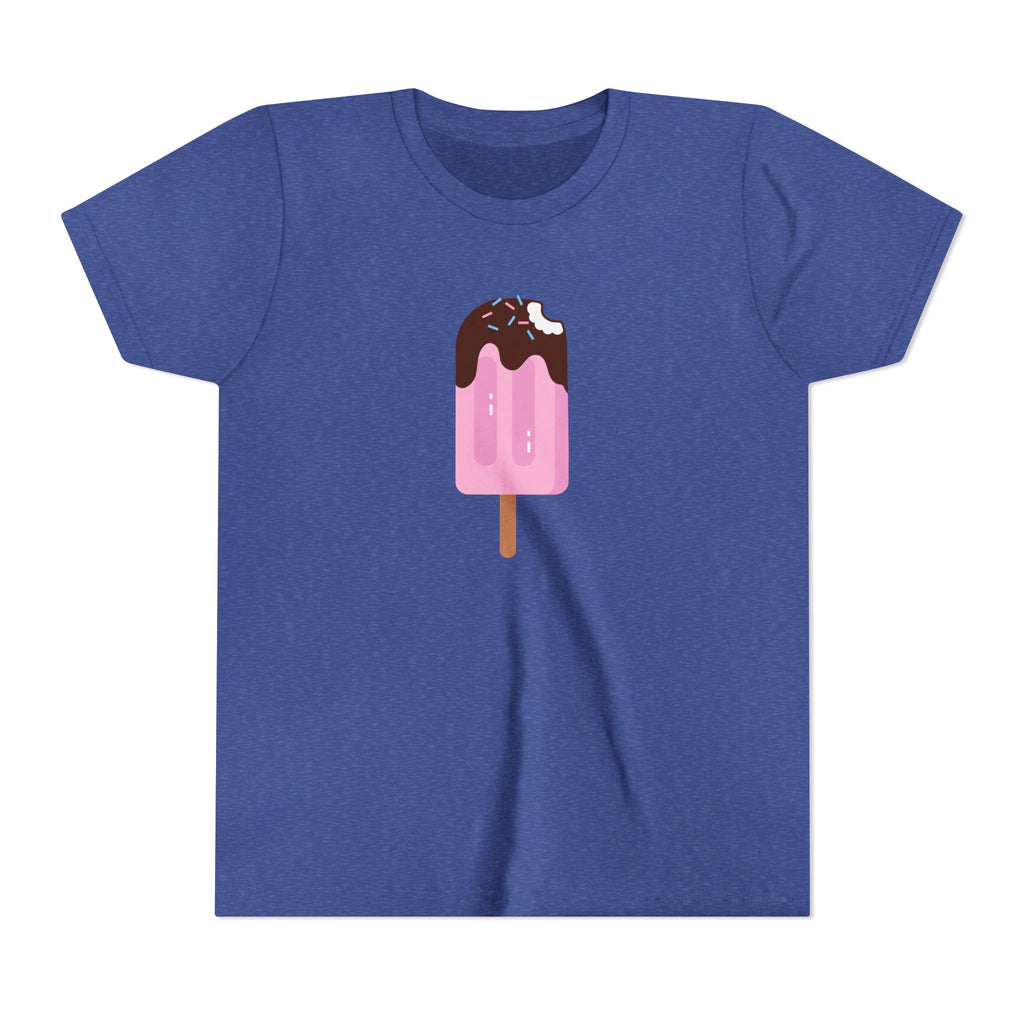 Kids Pink Popsicle Tee — Cute Ice Cream Graphic Youth T-Shirt