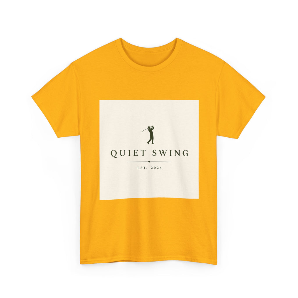 Golf T-Shirt — "Quiet Swing" Vintage Golfer Tee