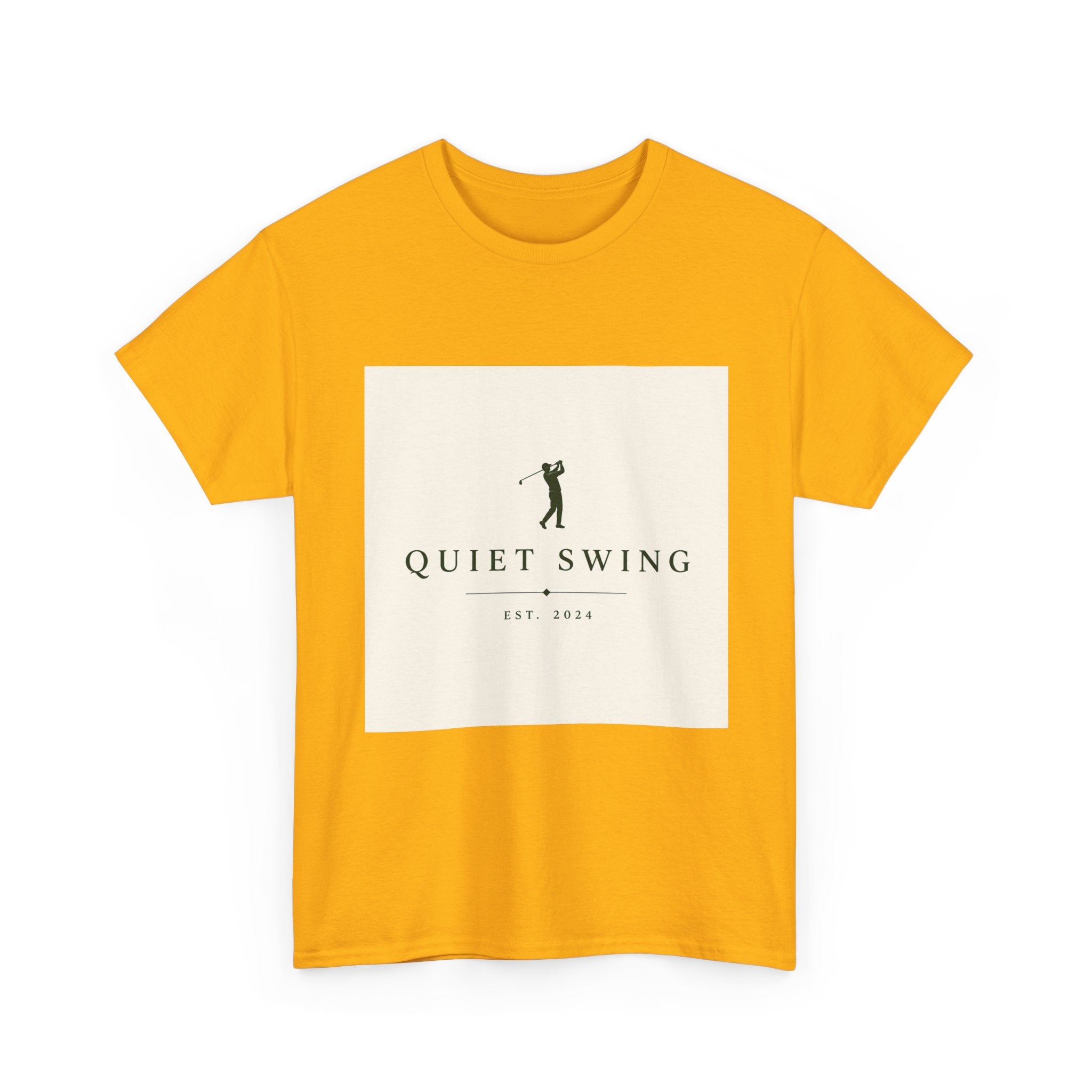 Golf T-Shirt — "Quiet Swing" Vintage Golfer Tee