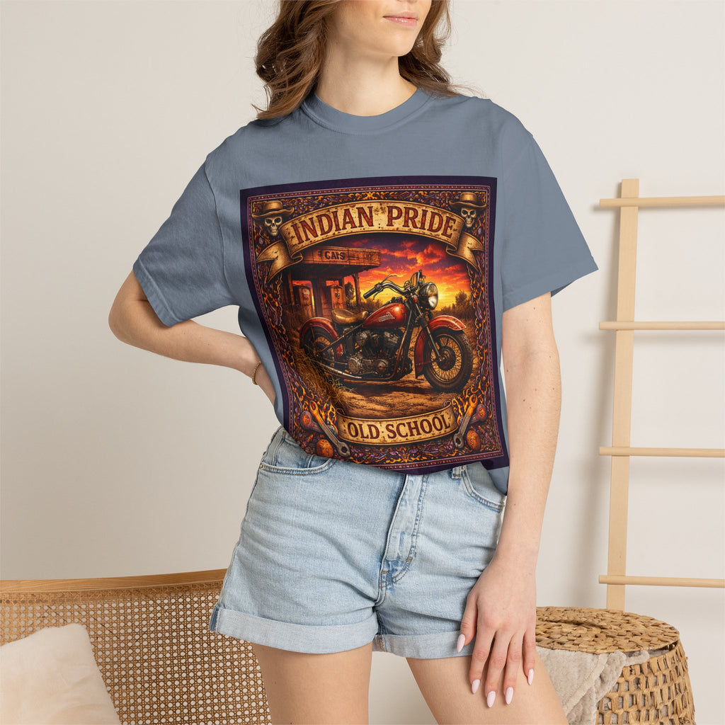 Indian Pride "Old School" Motorcycle T-Shirt