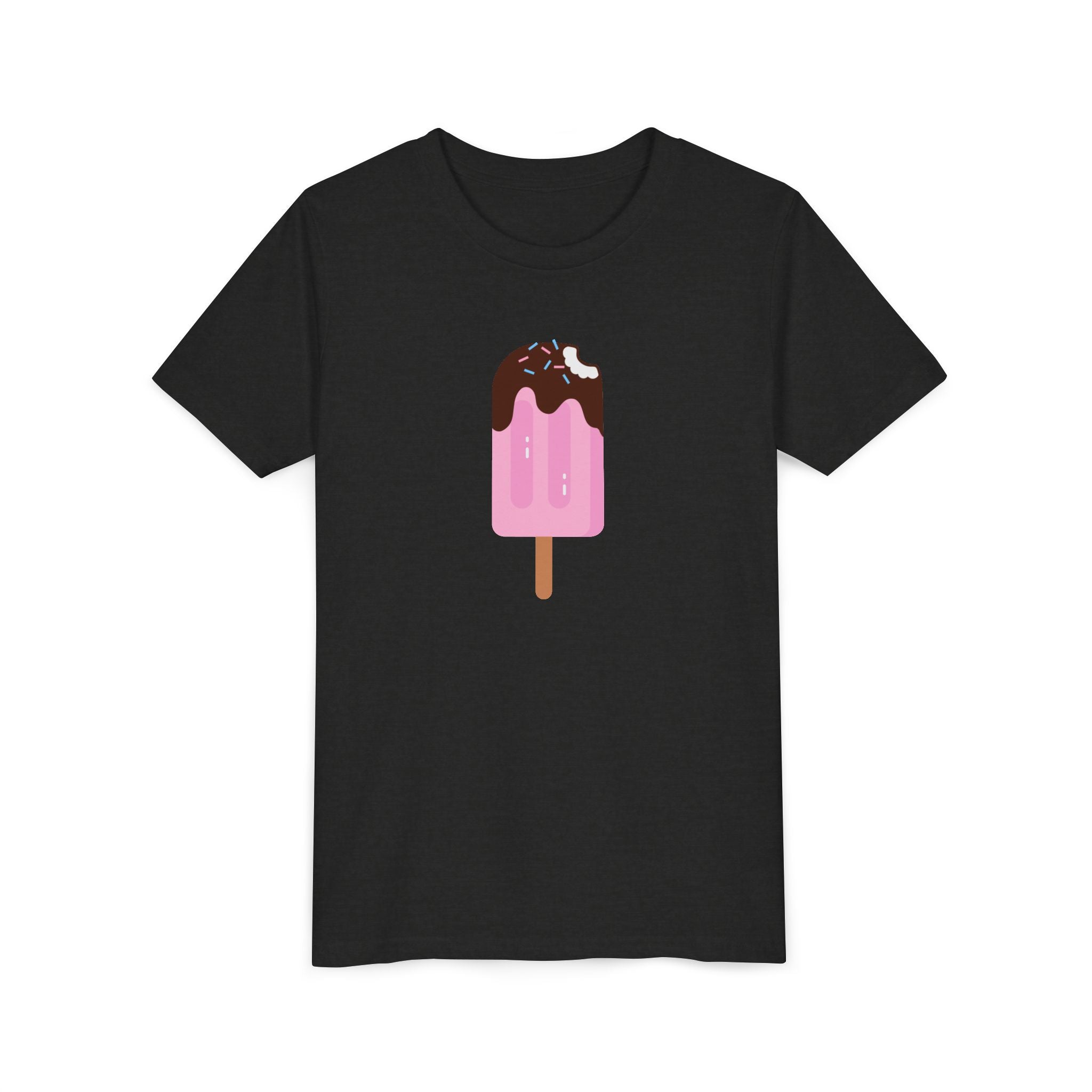 Kids Pink Popsicle Tee — Cute Ice Cream Graphic Youth T-Shirt
