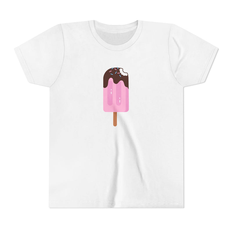 Kids Pink Popsicle Tee — Cute Ice Cream Graphic Youth T-Shirt