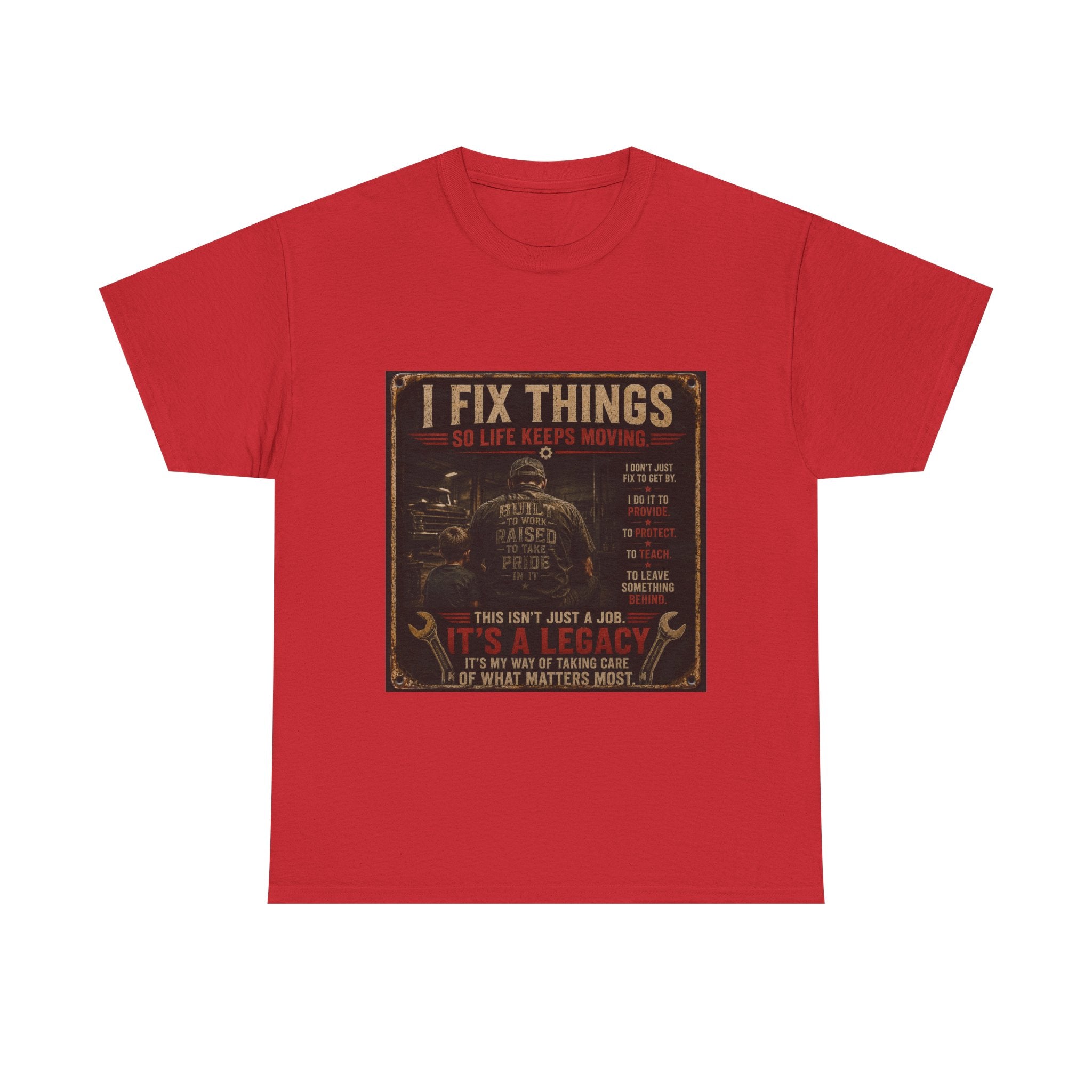 I Fix Things Mechanic T-Shirt — Vintage Garage Repair Tee for Men & Women