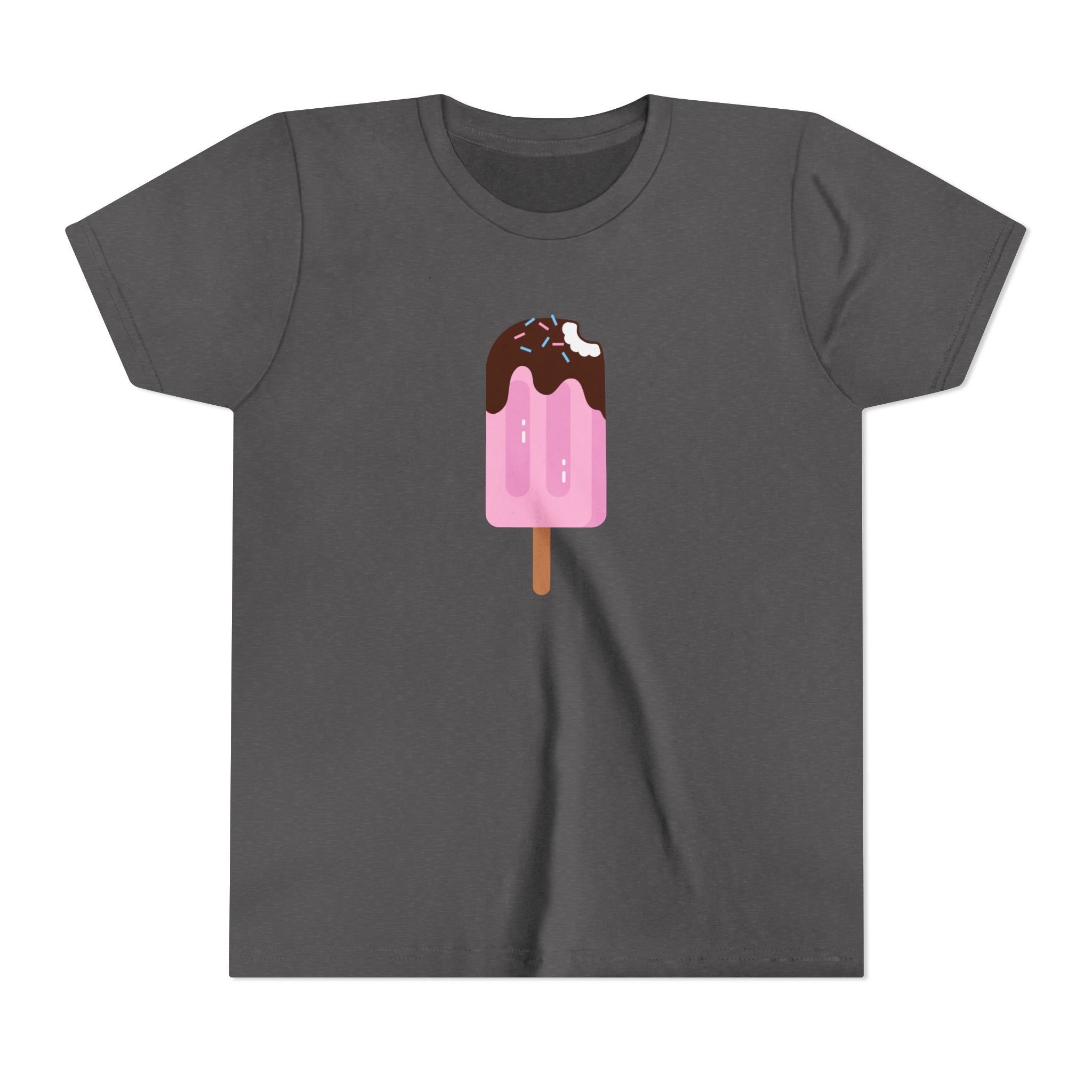 Kids Pink Popsicle Tee — Cute Ice Cream Graphic Youth T-Shirt