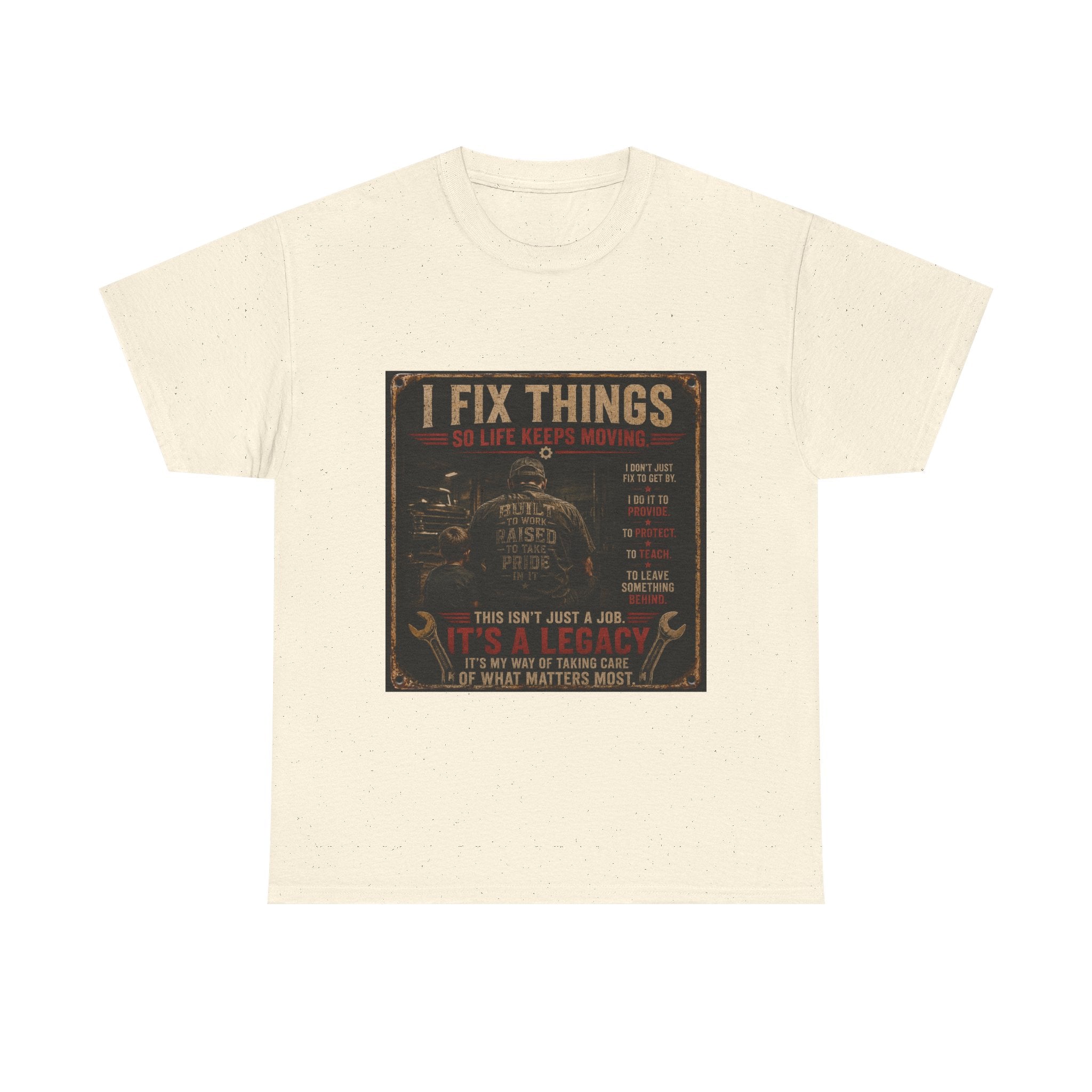 I Fix Things Mechanic T-Shirt — Vintage Garage Repair Tee for Men & Women