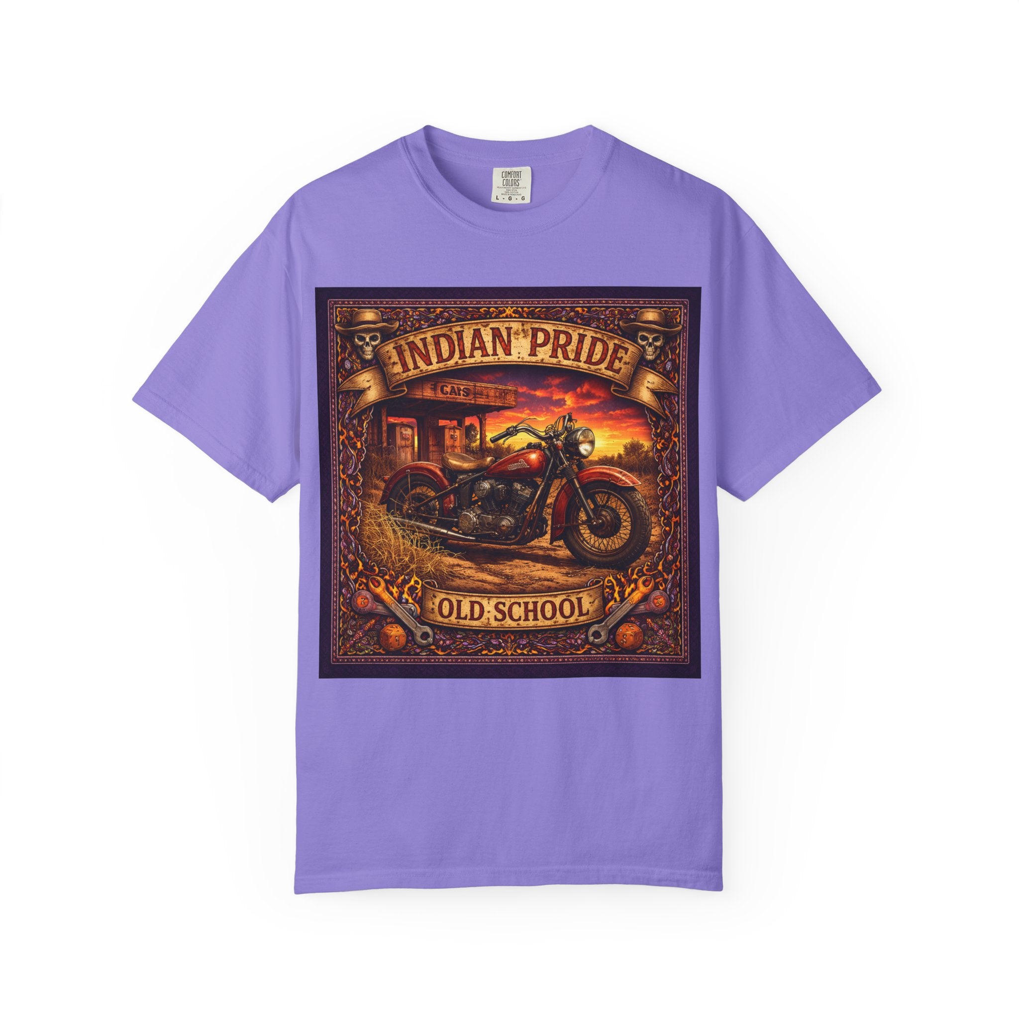 Indian Pride "Old School" Motorcycle T-Shirt