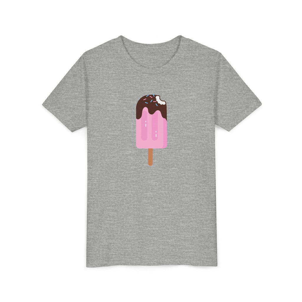 Kids Pink Popsicle Tee — Cute Ice Cream Graphic Youth T-Shirt