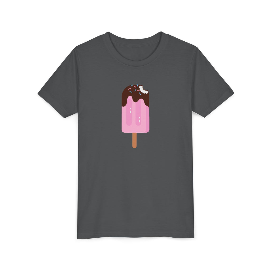 Kids Pink Popsicle Tee — Cute Ice Cream Graphic Youth T-Shirt