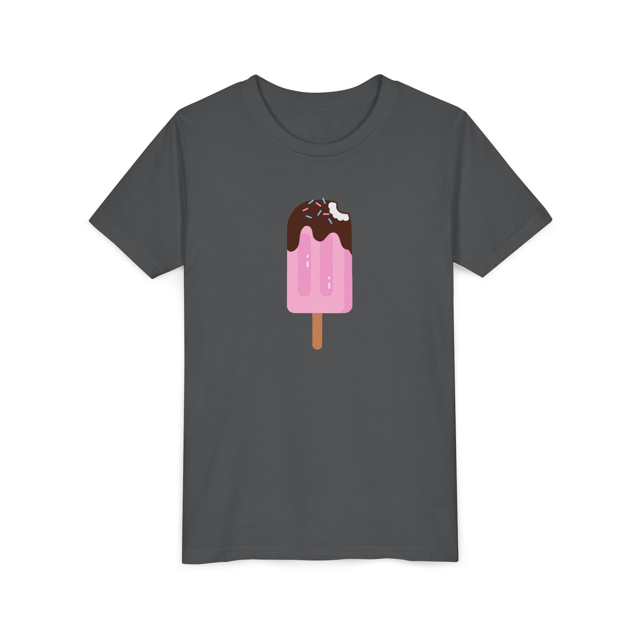 Kids Pink Popsicle Tee — Cute Ice Cream Graphic Youth T-Shirt
