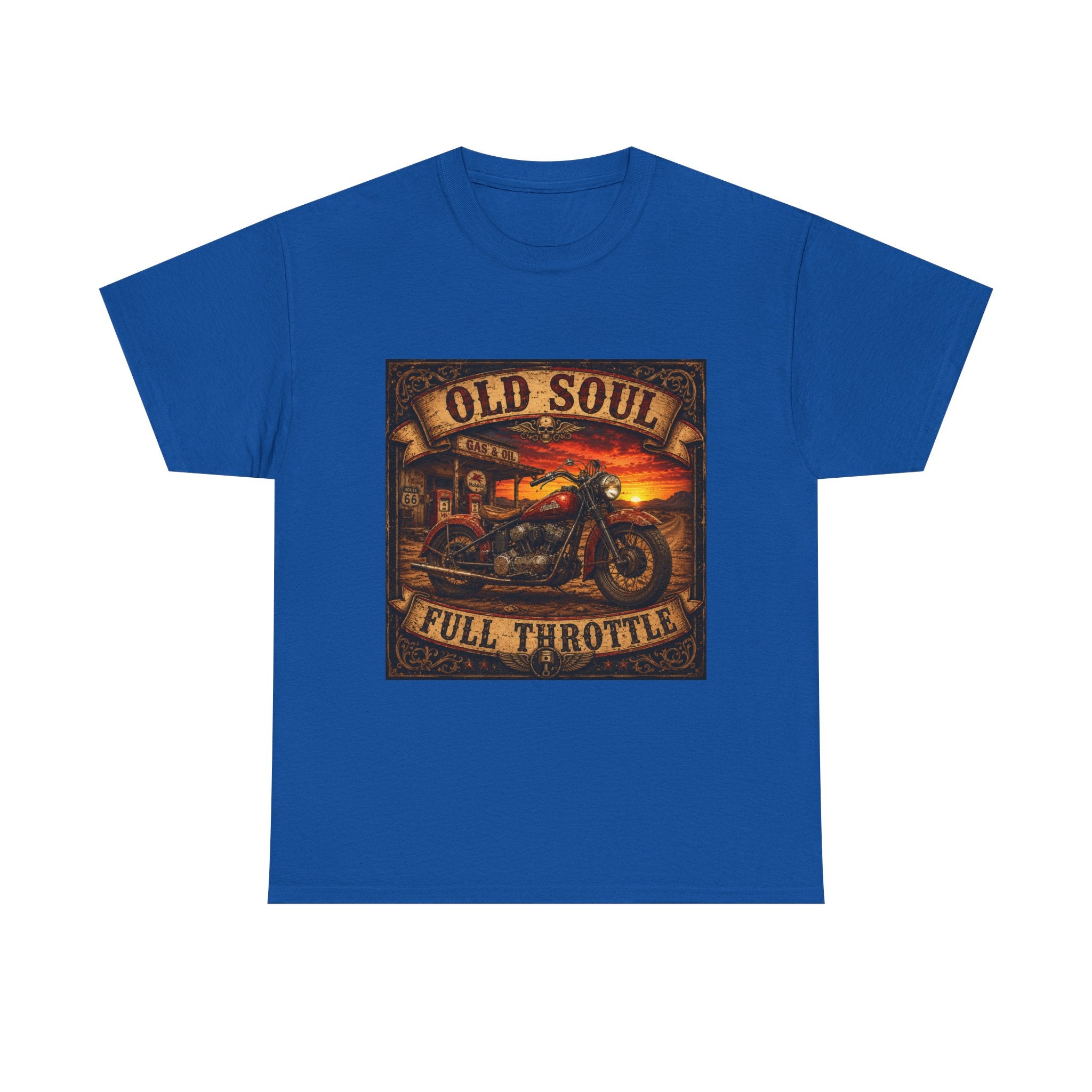 Old Soul Full Throttle Motorcycle T-Shirt