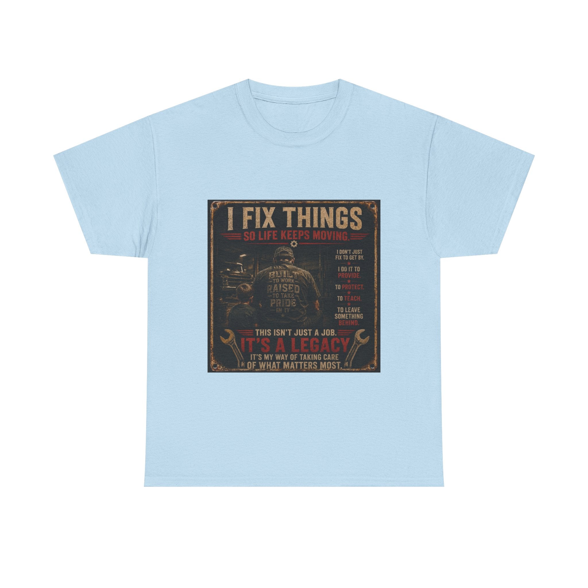 I Fix Things Mechanic T-Shirt — Vintage Garage Repair Tee for Men & Women