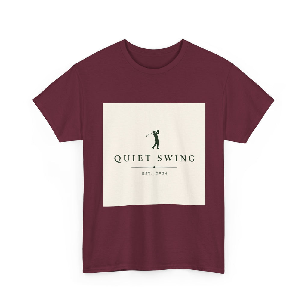 Golf T-Shirt — "Quiet Swing" Vintage Golfer Tee