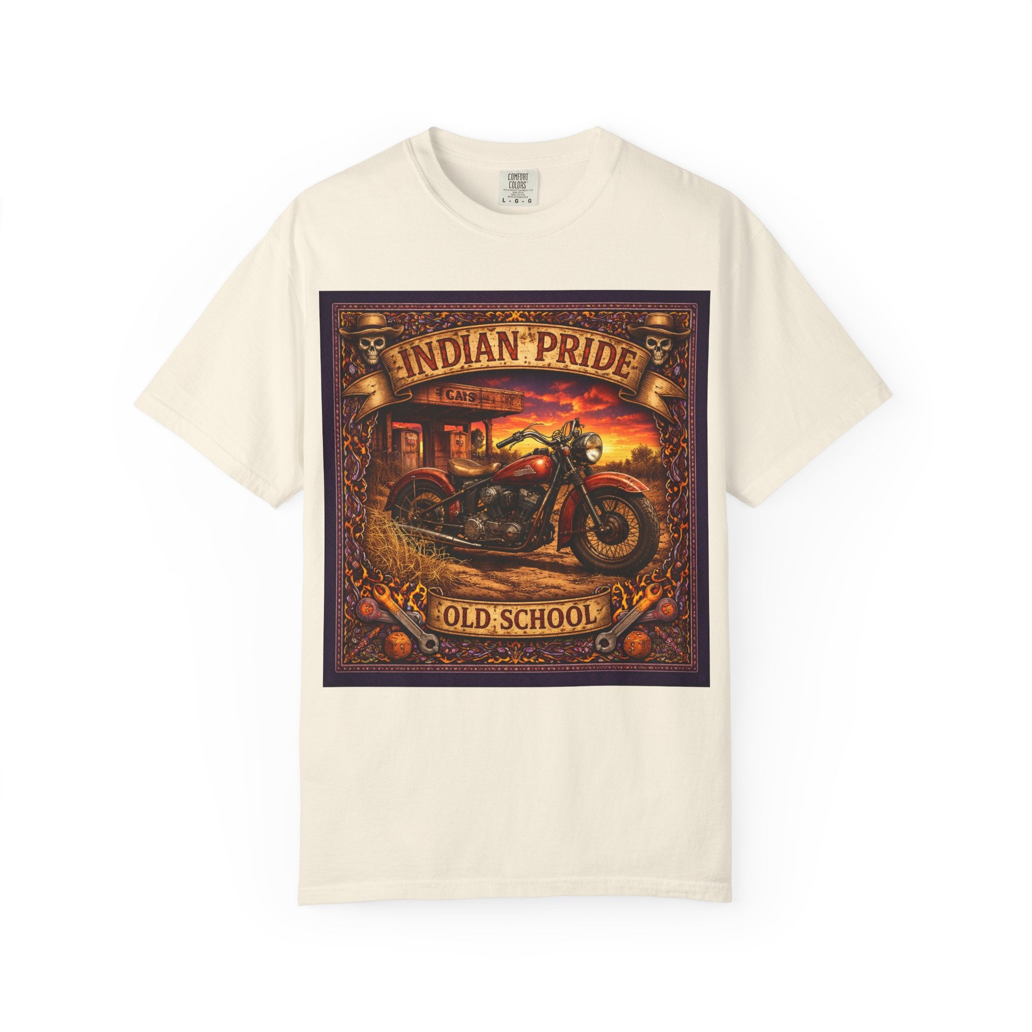 Indian Pride "Old School" Motorcycle T-Shirt