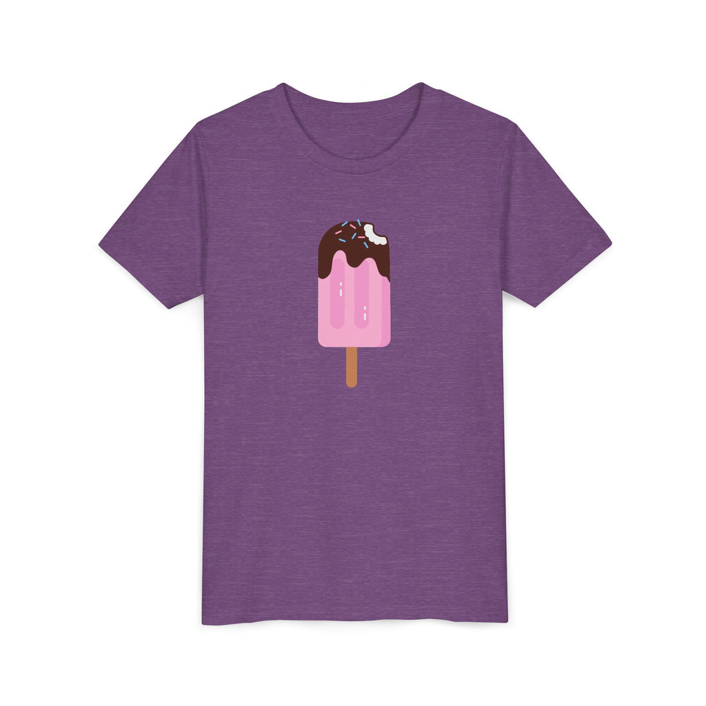 Kids Pink Popsicle Tee — Cute Ice Cream Graphic Youth T-Shirt