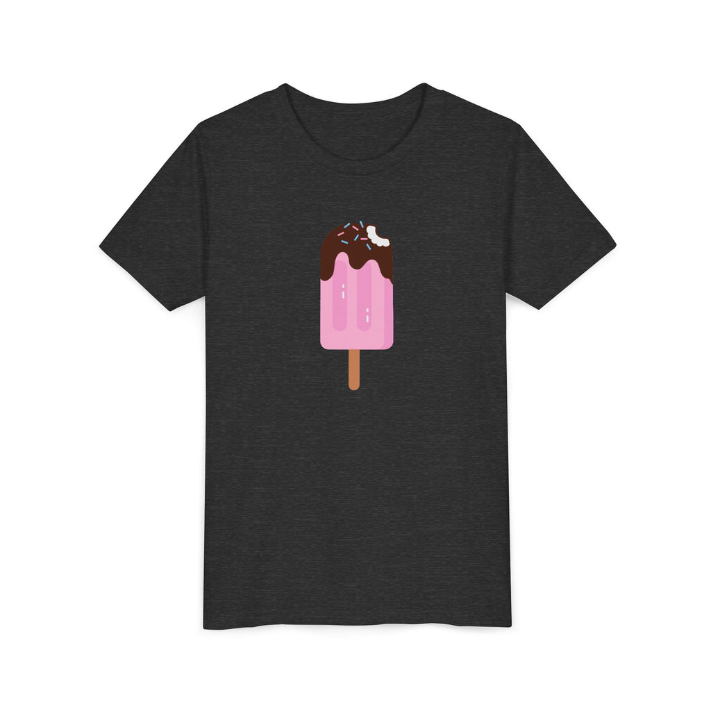 Kids Pink Popsicle Tee — Cute Ice Cream Graphic Youth T-Shirt