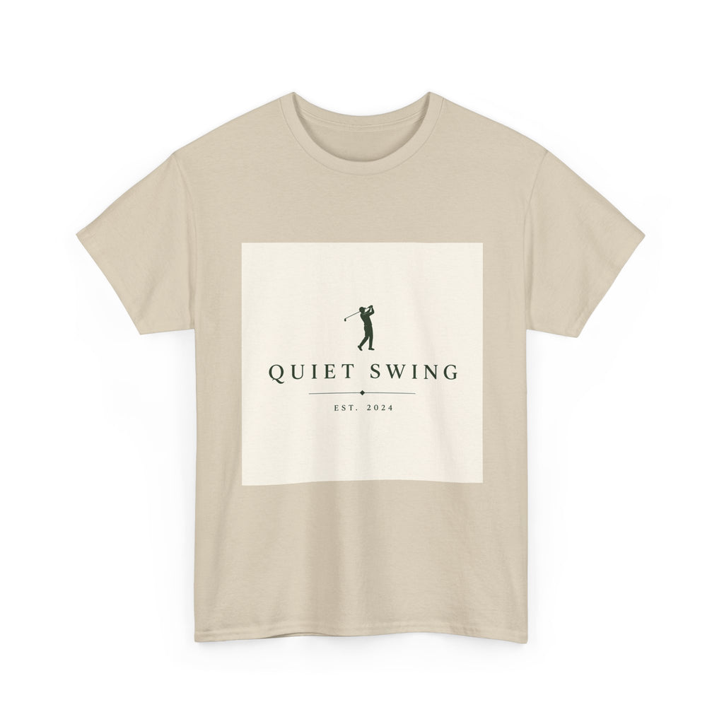 Golf T-Shirt — "Quiet Swing" Vintage Golfer Tee