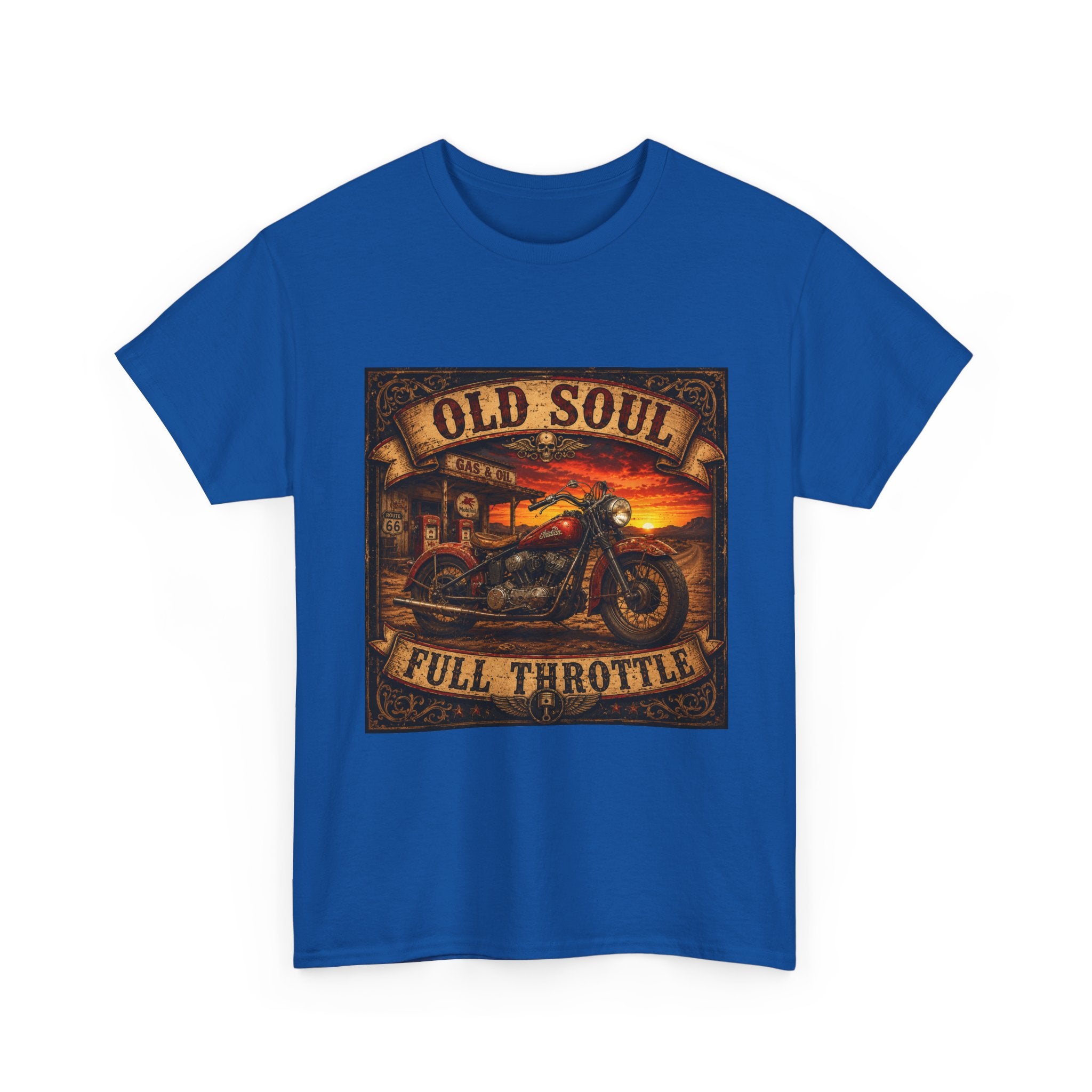 Old Soul Full Throttle Motorcycle T-Shirt