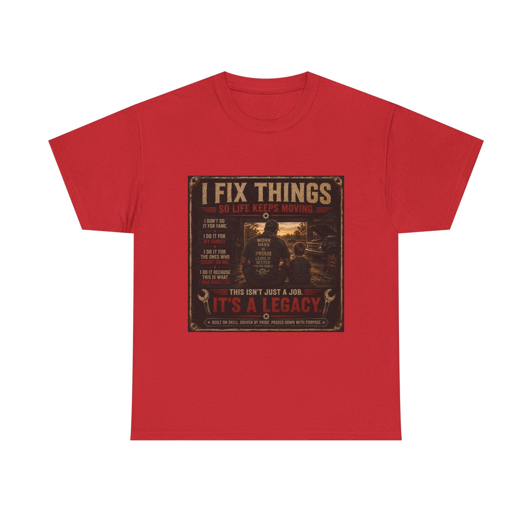 Mechanic 'I Fix Things' T‑Shirt — It's a Legacy Workwear Tee