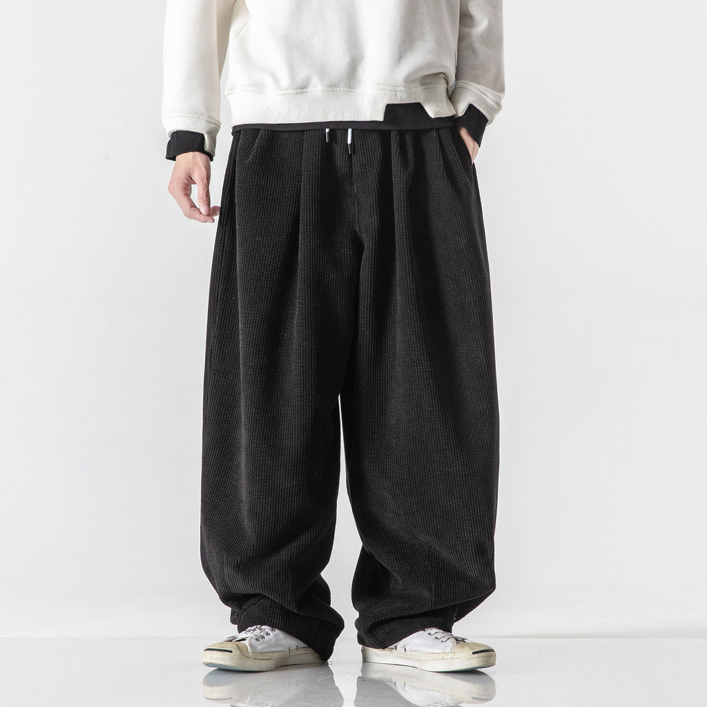 Plus Size Loose Corduroy Harem Casual Pants