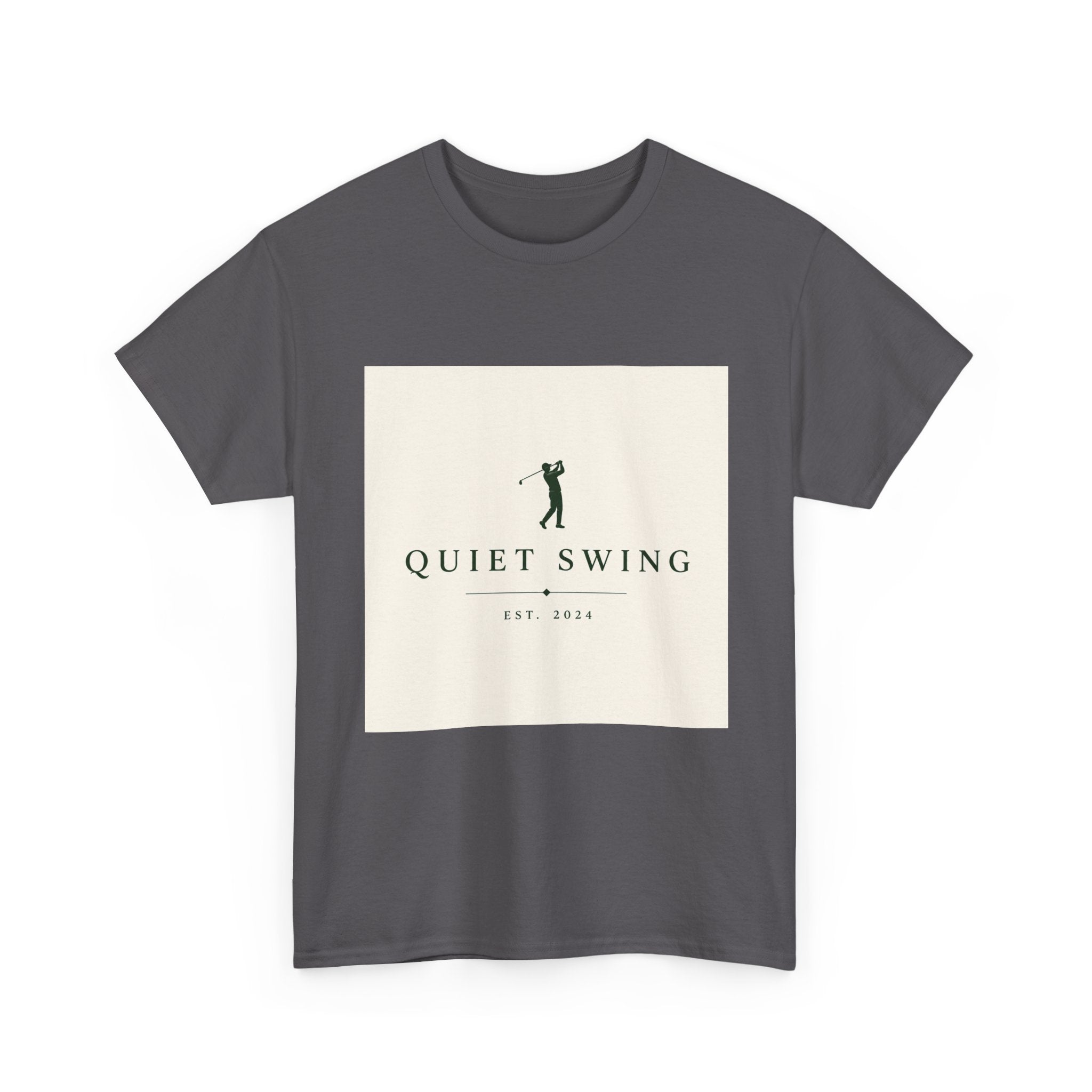 Golf T-Shirt — "Quiet Swing" Vintage Golfer Tee