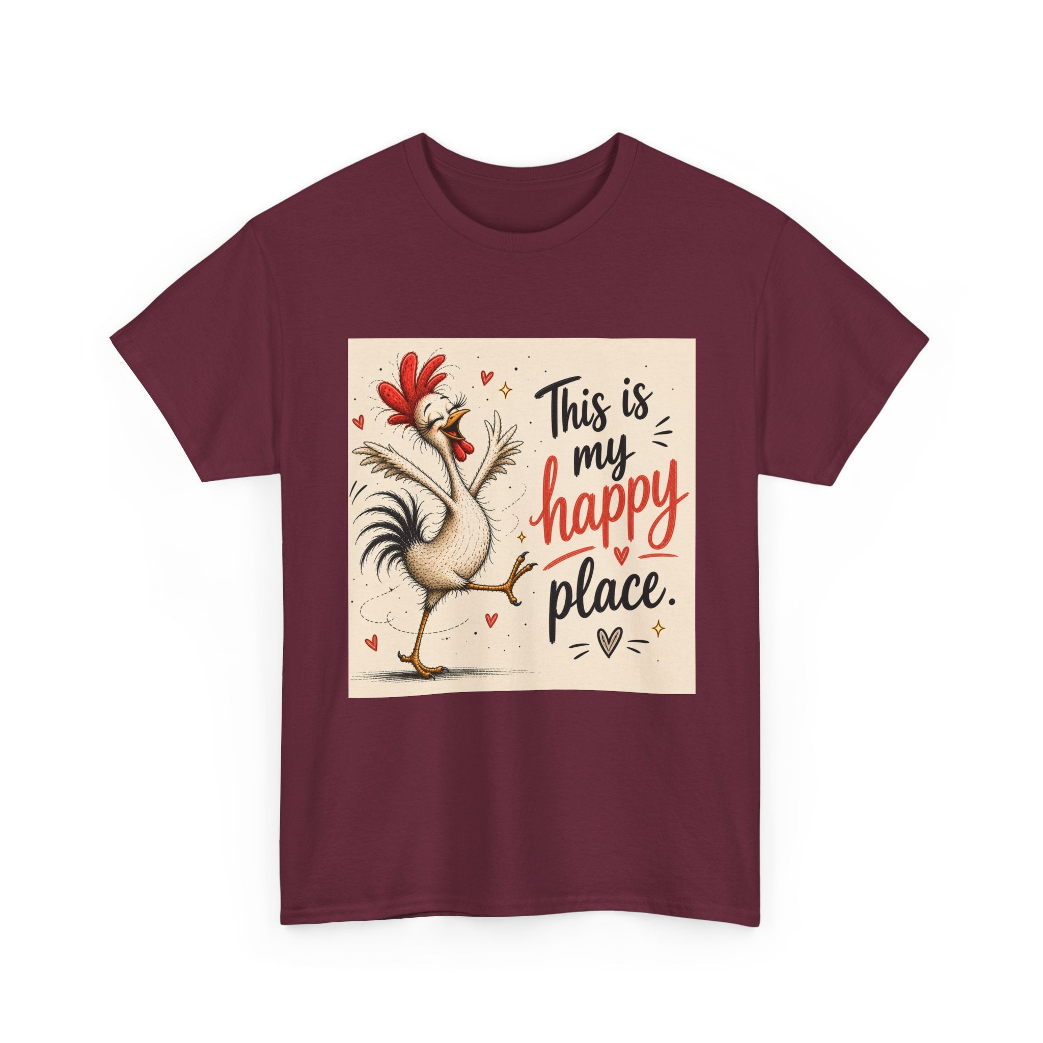 Rooster "This Is My Happy Place" Tee