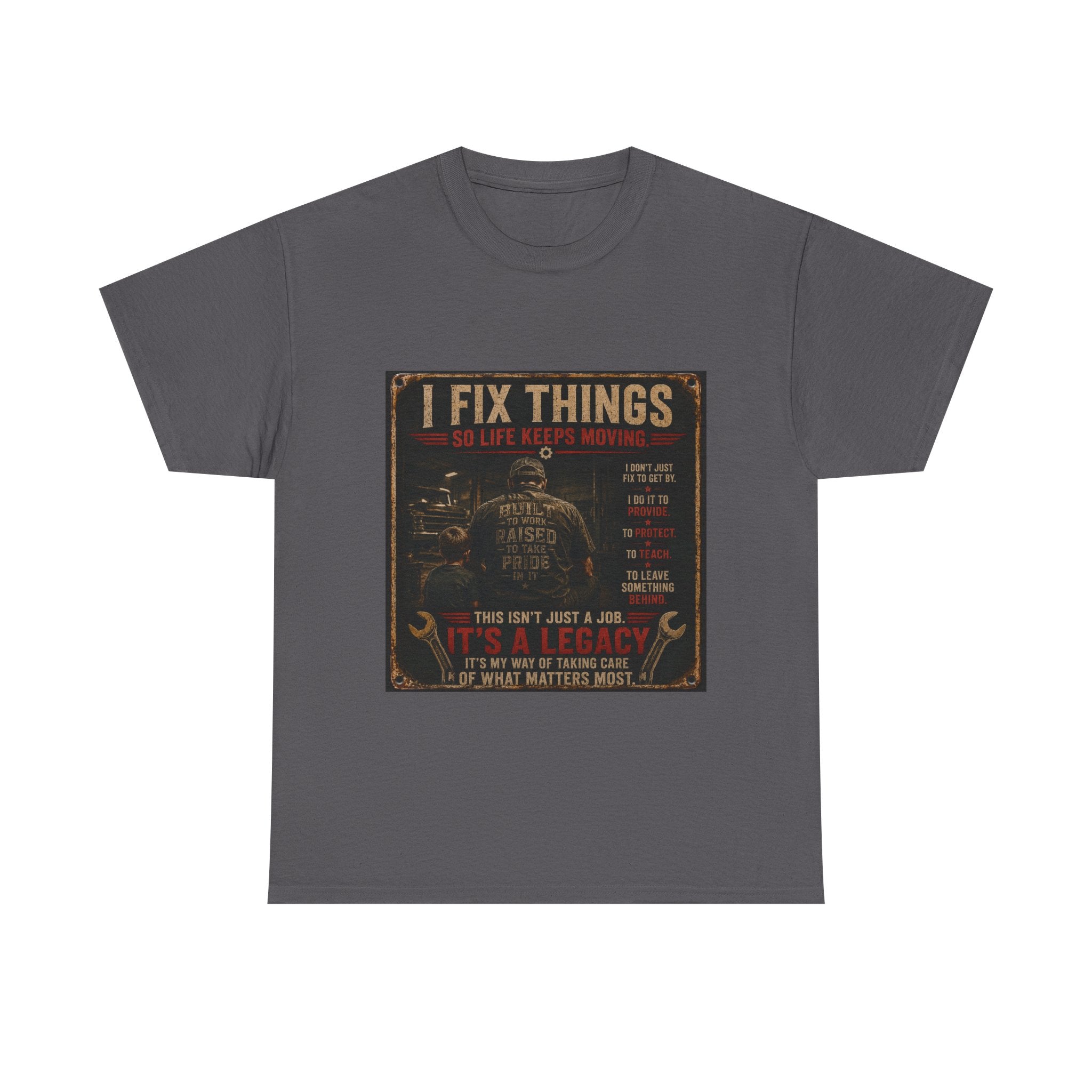 I Fix Things Mechanic T-Shirt — Vintage Garage Repair Tee for Men & Women
