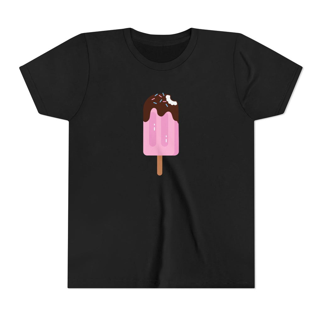Kids Pink Popsicle Tee — Cute Ice Cream Graphic Youth T-Shirt