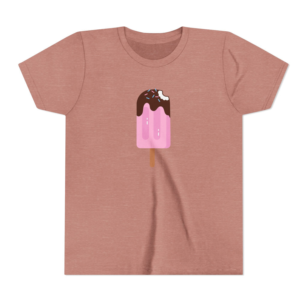 Kids Pink Popsicle Tee — Cute Ice Cream Graphic Youth T-Shirt