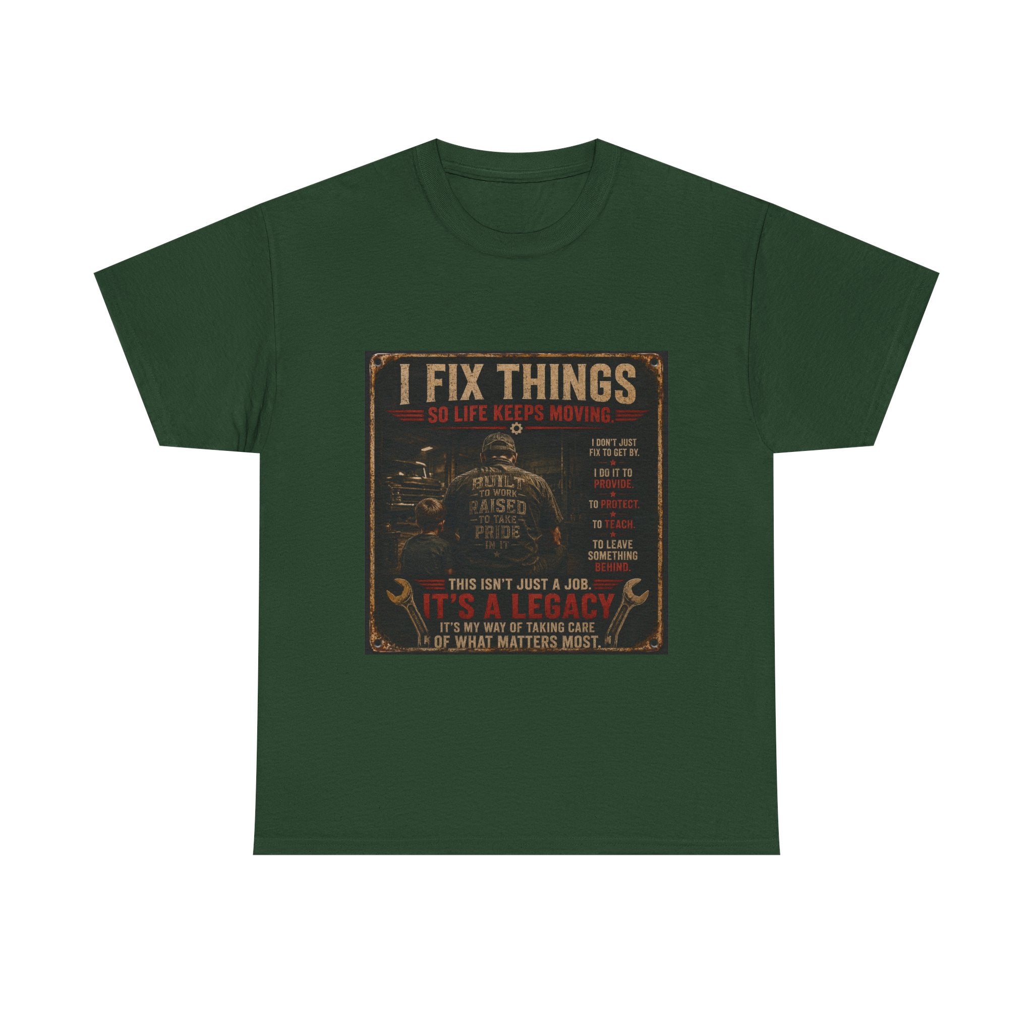 I Fix Things Mechanic T-Shirt — Vintage Garage Repair Tee for Men & Women