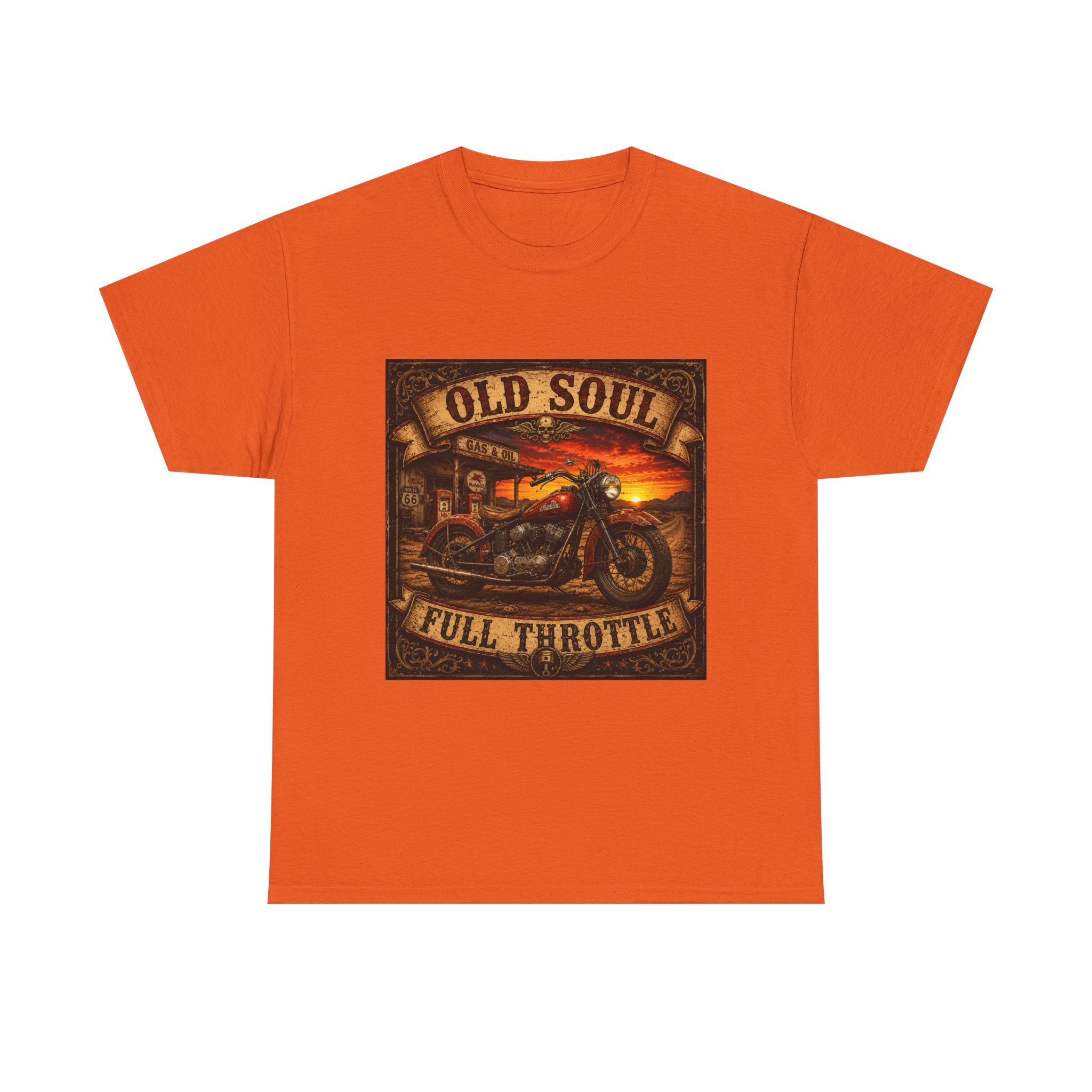 Old Soul Full Throttle Motorcycle T-Shirt