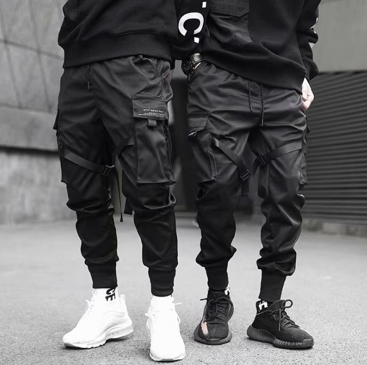 Men's Loose Cargo Pants with Multiple Pockets
