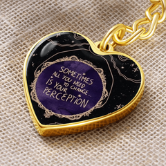 Change your perception Key chain
