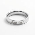 Precious treasure - An engraved Ring with your special message, gold and silver.