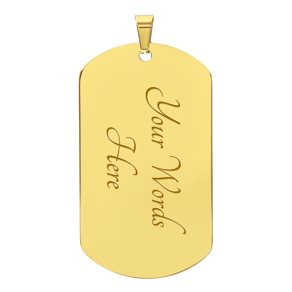 Heaven Here Heaven Now Dog Tag Necklace