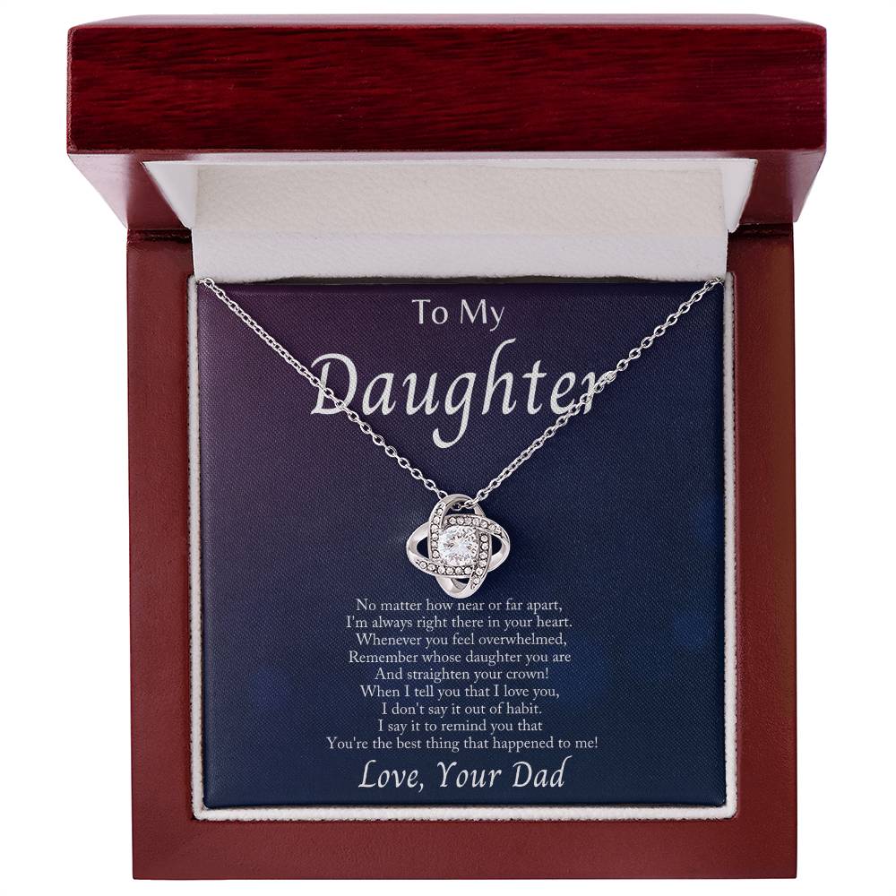 I'm Always With You - Love Knot Necklace