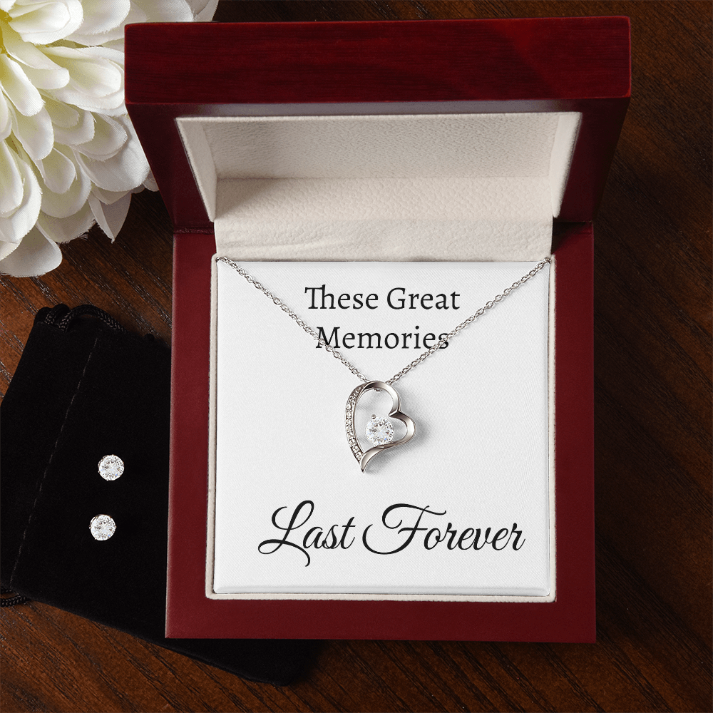 Forever Love Necklace and Earring Set
