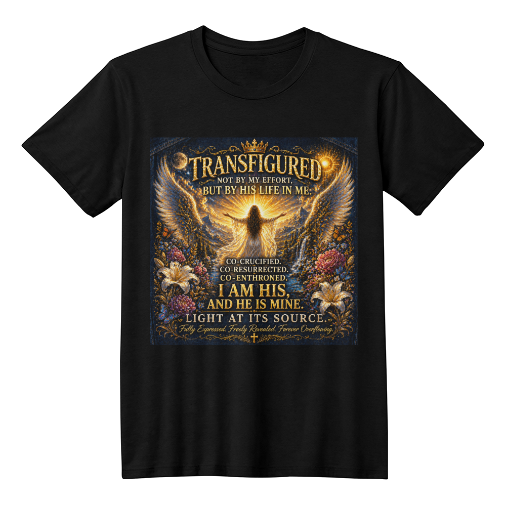 Transfigured Adult White or Black Unisex Tshirt