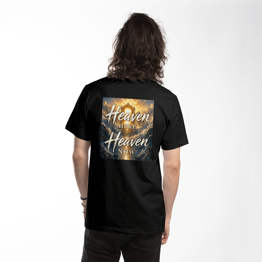 Heaven Here Heaven Now White or Black Tshirt