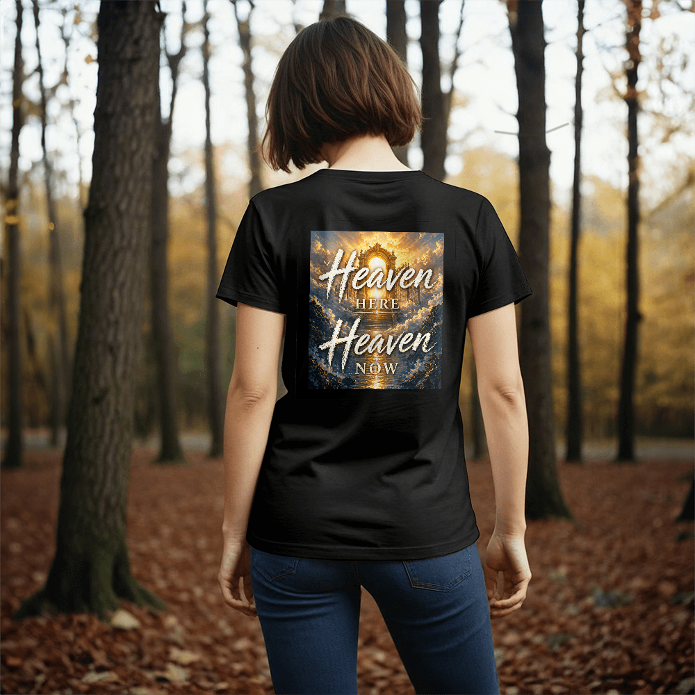 Heaven Here Heaven Now White or Black Tshirt