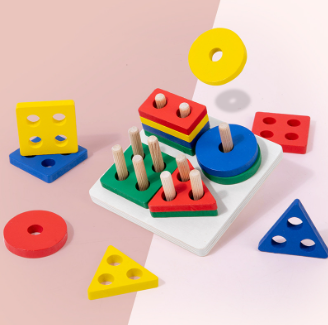 Wooden Shape Sorting Board