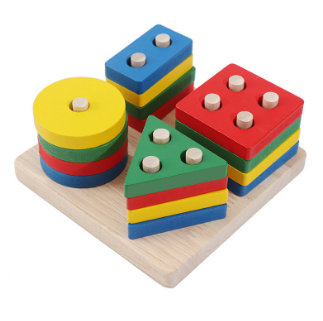 Wooden Shape Sorting Board