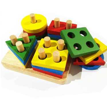 Wooden Shape Sorting Board